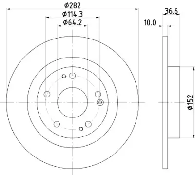 Envío Gratis Disco de freno HELLA 8DD 355 131-901